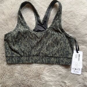 Varley Camouflage Sports Bra - Green and Black